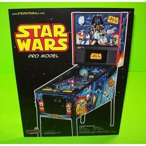 Star Wars Pro Pinball FLYER Comic Book Art Model Original Space Age Sci-Fi Sheet